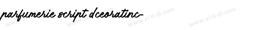 parfumerie script dceoratinc字体转换